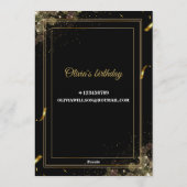 “Chic Pastel Birthday Invite – Modern Stylish Card Kaart (Achterkant)