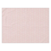 Chic pastel blush roze ikat tribal diamantpatroon tafelkleed (Voorkant (Horizontaal))