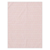 Chic pastel blush roze ikat tribal diamantpatroon tafelkleed (Voorkant)