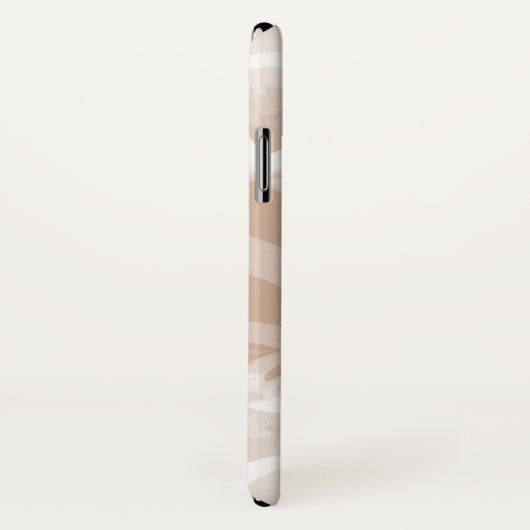 Chic Pastel Brown Waterverf zwoert met naam Case-Mate iPhone Case (Achterkant / rechts)
