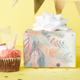 Chic Pastel Christmas Tree Wrapping Paper Cadeaupapier