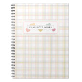 Chic Pastel Colorful Heart Script Notitieboek (Voorkant)