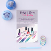 Chic Pastel Elegant Nail Art Marketing Flyer (Enkel)