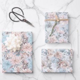 Chic Pastel Floral Gift Wrap - Elegant en stijlvol Inpakpapier Vel