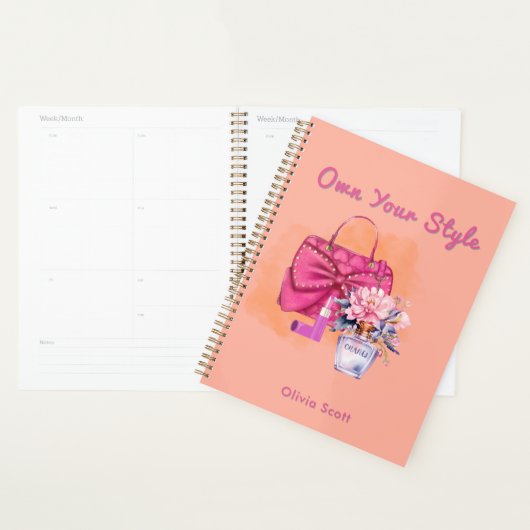 Chic Pastel Handtas & Floral Design Planner (Display)