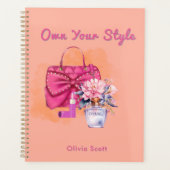 Chic Pastel Handtas & Floral Design Planner (Voorkant)