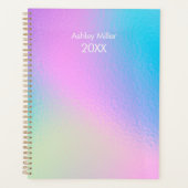 Chic Pastel Holographic Customize Planner (Voorkant)