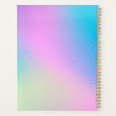 Chic Pastel Holographic Customize Planner (Achterkant)