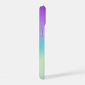 Chic Pastel Holographic Personalized Name iPhone 15 Case (Rechterkant)