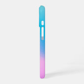 Chic Pastel Holographic Personalized Name iPhone 16 Hoesje (Linkerkant)
