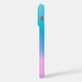 Chic Pastel Holographic Personalized Name iPhone Hoesje (Linkerkant)