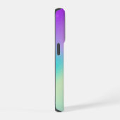Chic Pastel Holographic Personalized Name iPhone Hoesje (Rechterkant)