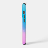 Chic Pastel Holographic Personalized Name iPhone Hoesje (Linkerkant)