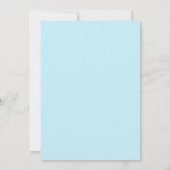 Chic Pastel Hydrangeas Baby shower Uitnodiging (Achterkant)