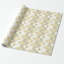 Chic Pastel Mid Century Patroon Cadeaupapier