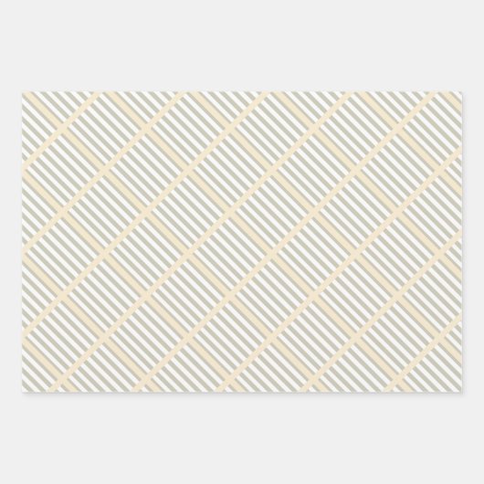 Chic Pastel Mid Century Pattern Inpakpapier Vel (Voorkant 2)