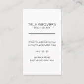 Chic Pastel Ombre Reiki Hands Chakra Healer Visitekaartje (Achterkant)