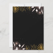 Chic Pastel Pink Gold Floral RN Nurzing Afstuderen Kaart (Achterkant)