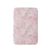 Chic Pastel Roze Agate Marble Patroon Badmat (Voorkant Verticaal)
