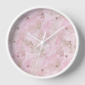 Chic Pastel Roze Agate Marble Pattern Square (Voorkant)