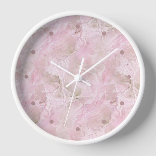 Chic Pastel Roze Agate Marble Pattern Square (Voorkant)