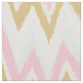 Chic pastel roze gouikat tribal chevron patroon stof (Close Up)