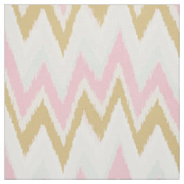 Chic pastel roze gouikat tribal chevron patroon stof