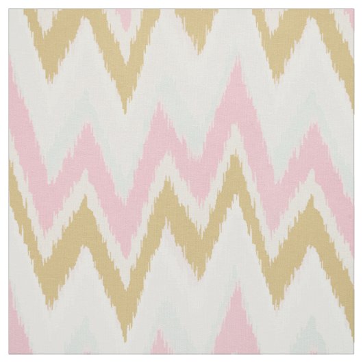 Chic pastel roze gouikat tribal chevron patroon stof (Swatch)