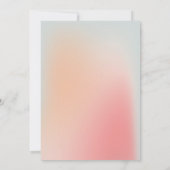 Chic Pastel Roze Mint Gradient Ombre Vrijgezellenf Kaart (Achterkant)