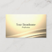 Chic Pastel Silk Cream Curved Decor met QR-code Visitekaartje (Voorkant)