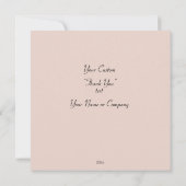 Chic Pastel Waterverf Spots Red Text Bedankkaart (Achterkant)