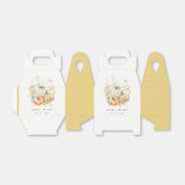 Chic Pastel Wildflower Pompoen Waterverf bruiloft Bedankdoosjes (Uitgevouwen)