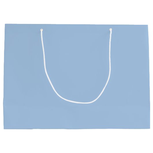 Chic pastelblauw minimalistisch monogram grote gif groot cadeauzakje (Achterkant)