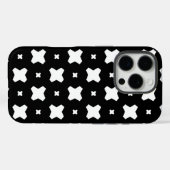 Chic patroonontwerp in zwart en wit Case-Mate iPhone case (Achterkant (horizontaal))