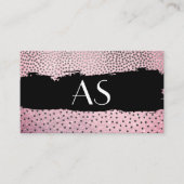 Chic Pattern / Classic Monogram Visitekaartje (Voorkant)