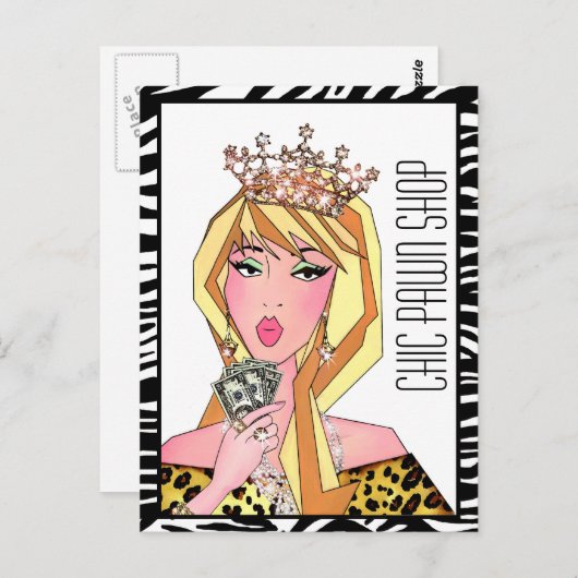 Chic Pawn Shop Boutique Briefkaarten (Voorkant / Achterkant)