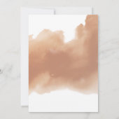 Chic Peach Blush Cream and Terracotta Oval Weddens Kaart (Achterkant)