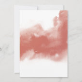 Chic Peach Blush Cream Rust Oranje Oval Weddenscha Kaart (Achterkant)