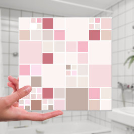 Chic Peach Blush Roze beige Bathroom Tegel Tegeltje