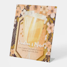 Chic Peach Floral Champagne Vrijgezellenfeest Part