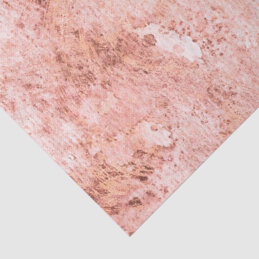 Chic Peach Marble Waterverf bruiloft Tissuepapier (Detail)