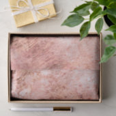 Chic Peach Marble Waterverf bruiloft Tissuepapier (Geschenk)