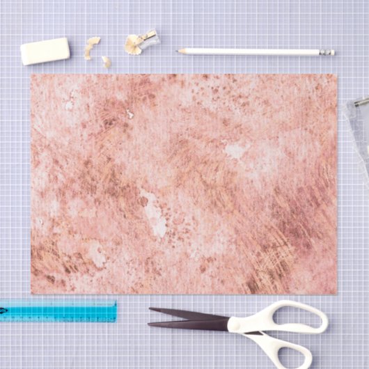 Chic Peach Marble Waterverf bruiloft Tissuepapier (Craft)