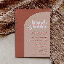 Chic Peach Terracotta Arch Brunch en Bubble