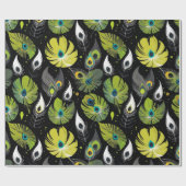 Chic Peacock Feather Cadeaus voor een Bird Watcher Cadeaupapier (Vlak)