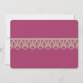 Chic Pearl Border 21st Birthday Party Invitation Kaart (Achterkant)