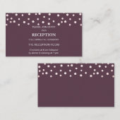 Chic Pearl-Confetti op kabelbruiloft Informatiekaartje (Voorkant / Achterkant)