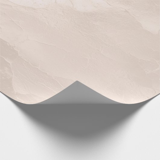 Chic Pearl Glam Ivory Blush Wedding Cadeaupapier (Hoek)