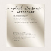 Chic pearl glitter iory ombre eye aftercare visitekaartje (Binnenkant ongevouwen)