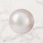 Chic Pearls & Hearts op zwart-withuwelijk Confetti (Kleine voorkant)